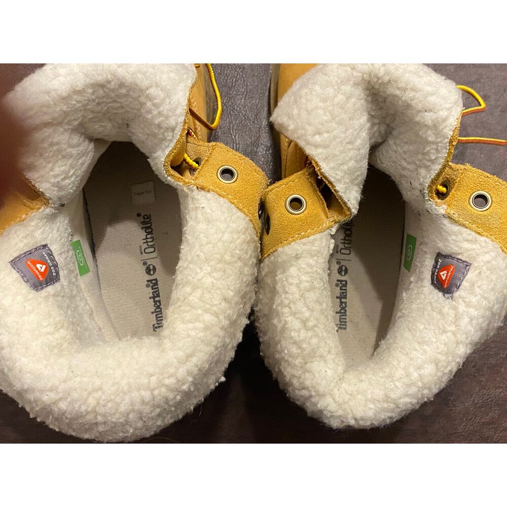 Timberland Teddy Roll Top PrimaLoft Waterproof Boots Wheat Women’s 9 Utility - Picture 5 of 11